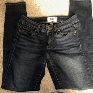 PAIGE Women's Deep Indigo Skinny Jeans